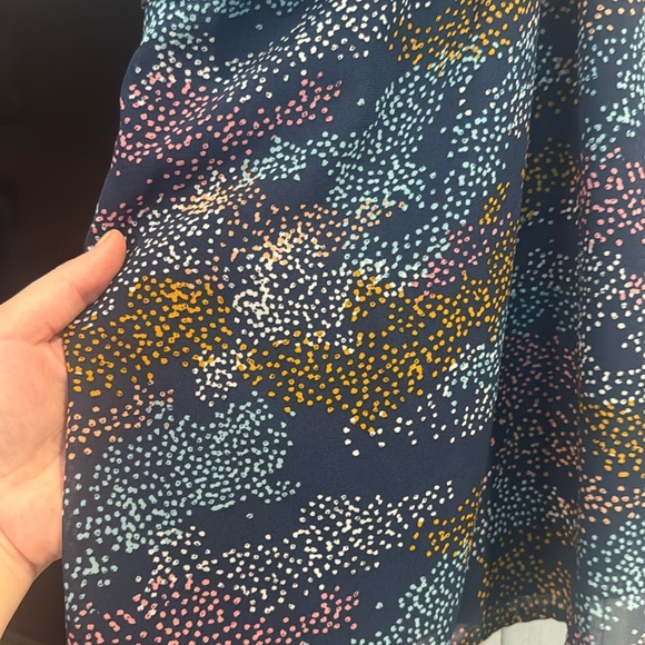 Aqua Confetti Chiffon Top - Picture 3 of 8